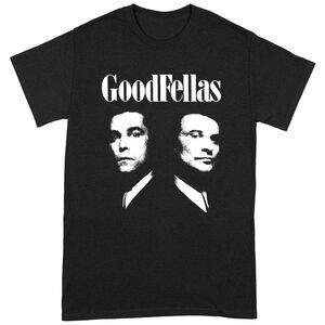 Goodfellas Unisex Adult Faces T-Shirt / Black/White